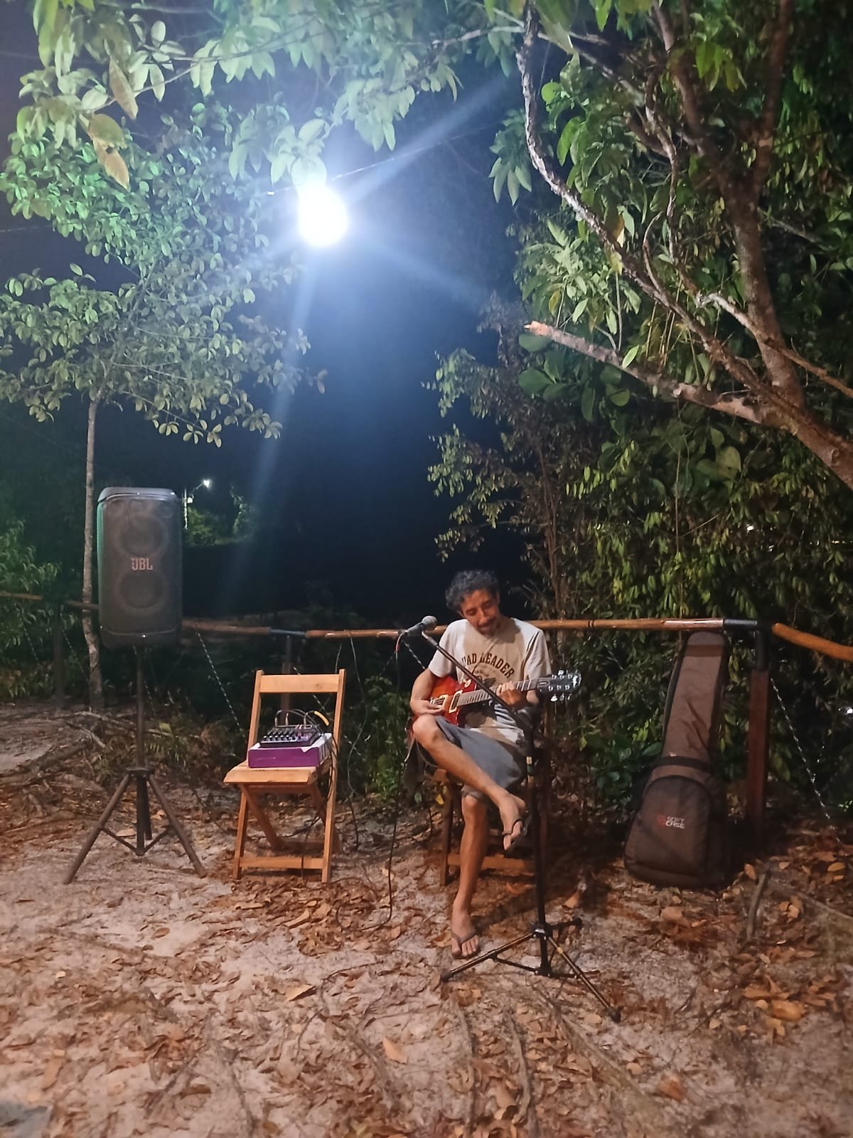 Ambiente do restaurante da Casa Raízes
